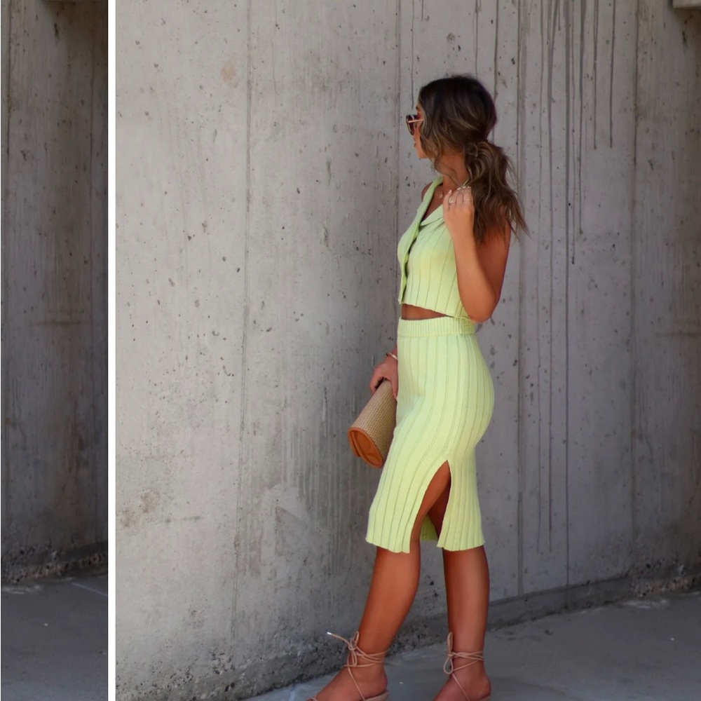 Top and skirt